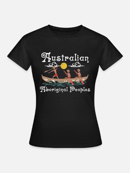 Australische Aboriginal - Vrouwen T-shirt - zwart