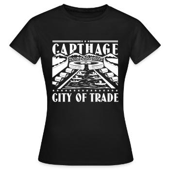 Karthago, Stadt des Handels - Frauen T-Shirt - Schwarz - Vorne - AI Model Female 172 dark (172cm)