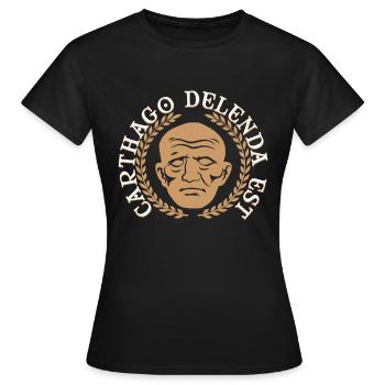 Carthago Delenda Est - T-shirt Femme - noir - Devant - AI Model Female 172 dark (172cm)