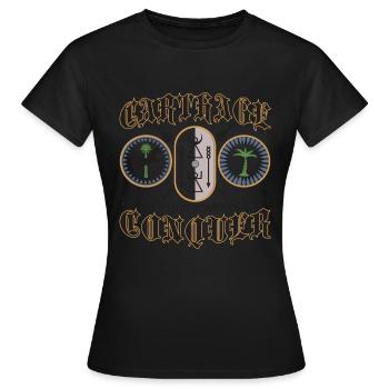 Karthago, die Stadt, die Rom nicht erobern konnte - Frauen T-Shirt - Schwarz - Vorne - AI Model Female 172 dark (172cm)