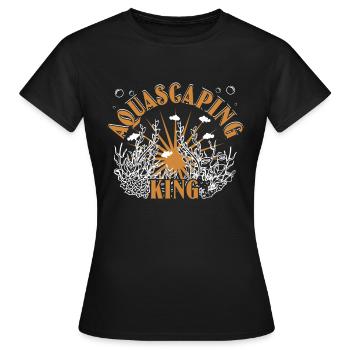 Aquascaping-König - Frauen T-Shirt - Schwarz - Vorne - AI Model Female 172 dark (172cm)
