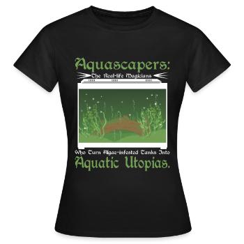 Aquascapers the real-life magicians - Women's T-Shirt - black - Front - AI Model Female 172 dark (172cm)