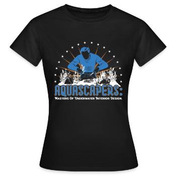 masters of underwater interior design. - Women's T-Shirt - black - Front - AI Model Female 172 dark (172cm)
