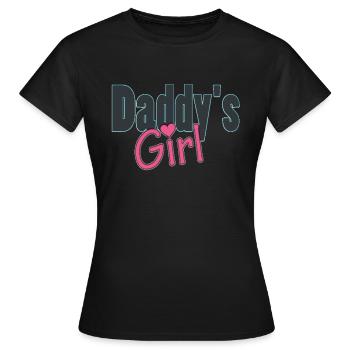 daddy's girl - Women's T-Shirt - black - Front - AI Model Female 172 dark (172cm)