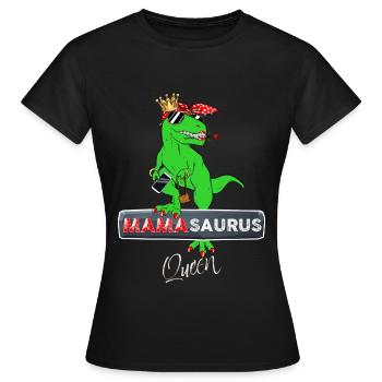 Maman Dinosaure Queen A De La Classe - T-shirt Femme - noir - Devant - AI Model Female 172 dark (172cm)