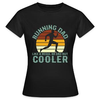 Père Père Père - T-shirt Femme - noir - Devant - AI Model Female 172 dark (172cm)