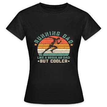 Père Père Père - T-shirt Femme - noir - Devant - AI Model Female 172 dark (172cm)