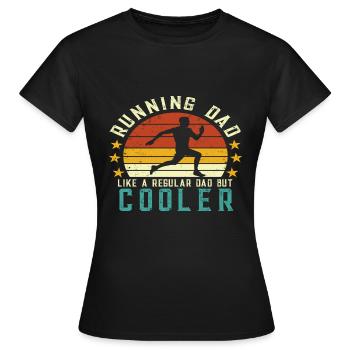 Père Père Père - T-shirt Femme - noir - Devant - AI Model Female 172 dark (172cm)