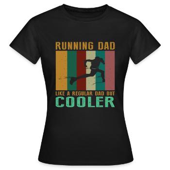 Père Père Père - T-shirt Femme - noir - Devant - AI Model Female 172 dark (172cm)