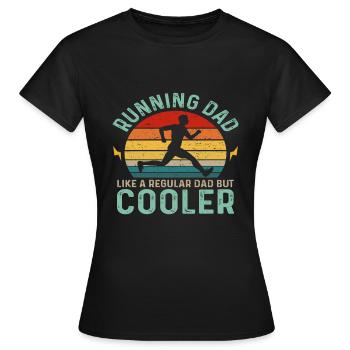 Père Père Père - T-shirt Femme - noir - Devant - AI Model Female 172 dark (172cm)