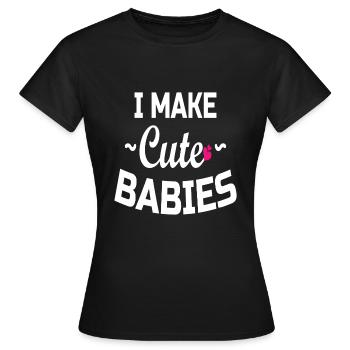 Vatertag Papa Papa Papa - Frauen T-Shirt - Schwarz - Vorne - AI Model Female 172 dark (172cm)