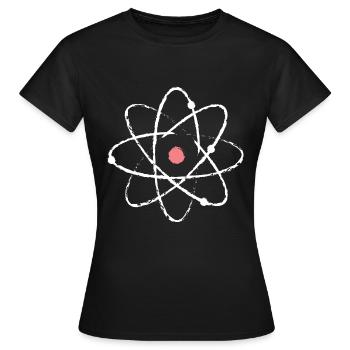 Physique Atome - T-shirt Femme - noir - Devant - AI Model Female 172 dark (172cm)
