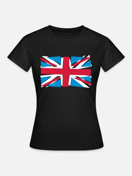 Crazy Union Jack - Women's T-Shirt - black