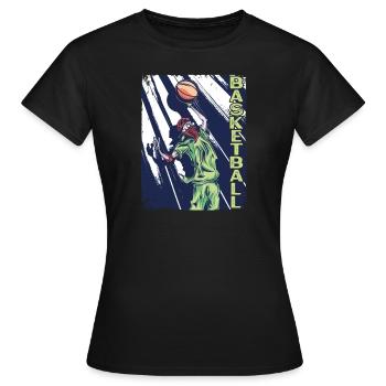 Ball Liebe Basketball Perfekter Teamplayer - Frauen T-Shirt - Schwarz - Vorne - AI Model Female 172 dark (172cm)