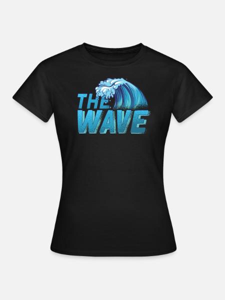 The Great Kanagawa Wave Japan - Women's T-Shirt - black