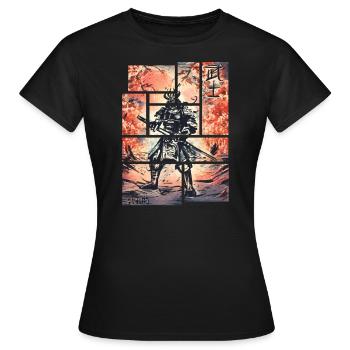 Bushido Japan Samurai Morality and Philosophy - Women's T-Shirt - black - Front - AI Model Female 172 dark (172cm)