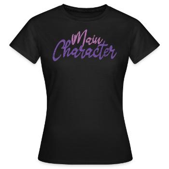Cool Writing protagoniste du personnage principal - T-shirt Femme - noir - Devant - AI Model Female 172 dark (172cm)