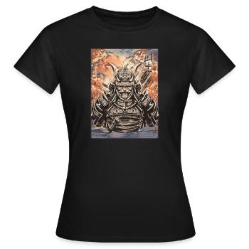 Bushido Japan Samurai Morality and Philosophy - Women's T-Shirt - black - Front - AI Model Female 172 dark (172cm)