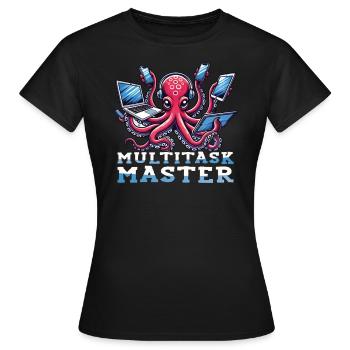 Des compétences exceptionnelles avec nos - T-shirt Femme - noir - Devant - AI Model Female 172 dark (172cm)