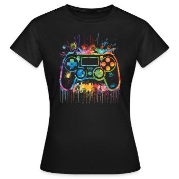 Gaming-legende Ich Habe Mein Spiel Unterbrochen, - Frauen T-Shirt - Schwarz - Vorne - AI Model Female 172 dark (172cm)