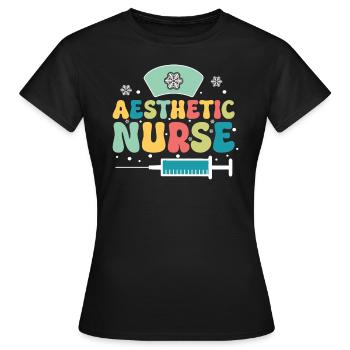 Infirmière esthétique Je ne suis pas une - T-shirt Femme - noir - Devant - AI Model Female 172 dark (172cm)