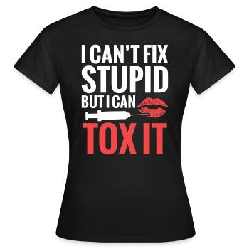 Infirmière esthétique Je ne peux pas faire des bêtises - T-shirt Femme - noir - Devant - AI Model Female 172 dark (172cm)