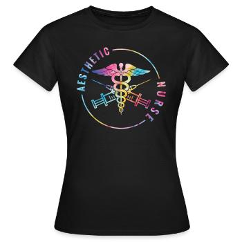 Infirmière esthétique Je ne suis pas une - T-shirt Femme - noir - Devant - AI Model Female 172 dark (172cm)