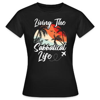 Vivre la vie sabbatique - T-shirt Femme - noir - Devant - AI Model Female 172 dark (172cm)