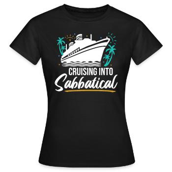 Croisière sabbatique - T-shirt Femme - noir - Devant - AI Model Female 172 dark (172cm)