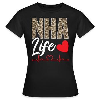 Life as a nursing home administrator - Women's T-Shirt - black - Front - AI Model Female 172 dark (172cm)