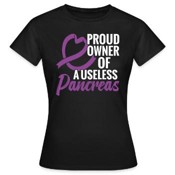 Fier propriétaire d’un inutile - T-shirt Femme - noir - Devant - AI Model Female 172 dark (172cm)