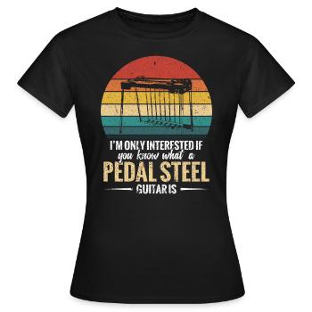 Ich Bin Nur Interessiert, Wenn Sie Wissen, Was Ein - Frauen T-Shirt - Schwarz - Vorne - AI Model Female 172 dark (172cm)