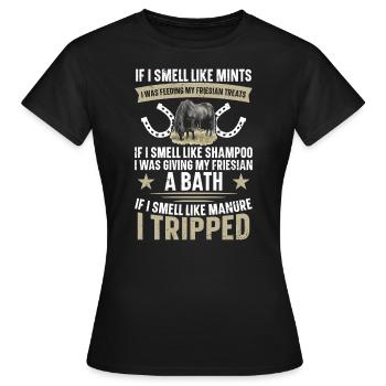 Wenn Ich Nach Münzen Rieche, Fütterte Ich Meinen - Frauen T-Shirt - Schwarz - Vorne - AI Model Female 172 dark (172cm)