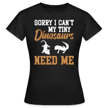Entschuldigung, Ich Kann Mich Nicht Meine - Frauen T-Shirt - Schwarz - Vorne - AI Model Female 172 dark (172cm)