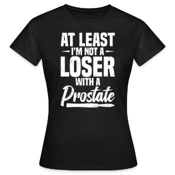 Au moins, je ne suis pas un perdant avec un - T-shirt Femme - noir - Devant - AI Model Female 172 dark (172cm)