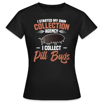 J’ai fondé ma propre autorité de collecte. Je - T-shirt Femme - noir - Devant - AI Model Female 172 dark (172cm)