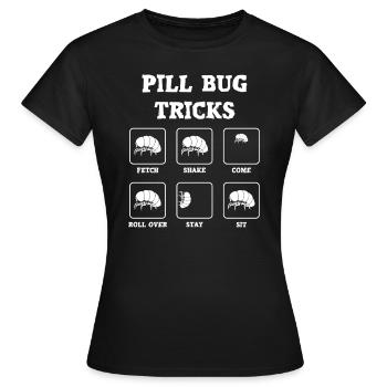 Astuces avec les coléoptères des pilules - T-shirt Femme - noir - Devant - AI Model Female 172 dark (172cm)