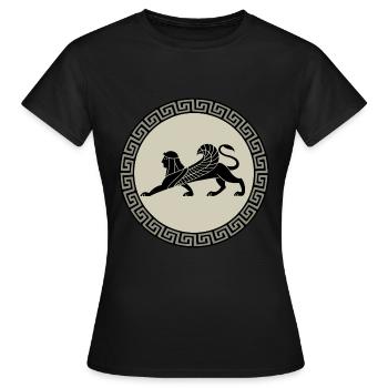 Sphinx, Egypte, archéologie, archéologue, antiquité - T-shirt Femme - noir - Devant - AI Model Female 172 dark (172cm)