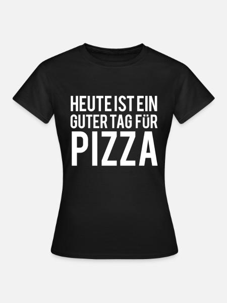 Pizza - Frauen T-Shirt - Schwarz