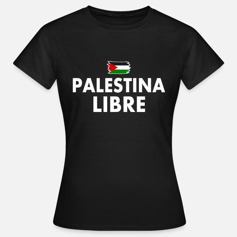 palestina libre - T-shirt dam - svart