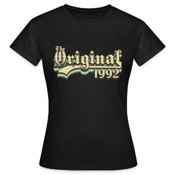 Geboren in 1992 - Frauen T-Shirt - Schwarz - Vorne - AI Model Female 172 dark (172cm)