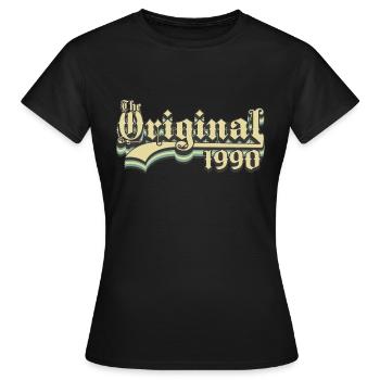 Geboren in 1990 - Frauen T-Shirt - Schwarz - Vorne - AI Model Female 172 dark (172cm)