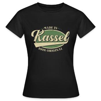 Kassel Kasseler Original - Frauen T-Shirt - Schwarz - Vorne - AI Model Female 172 dark (172cm)