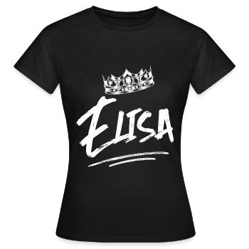 TEST ELISA - T-shirt Femme - noir - Devant - AI Model Female 172 dark (172cm)