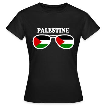 palestina - Women's T-Shirt - black - Front - AI Model Female 172 dark (172cm)
