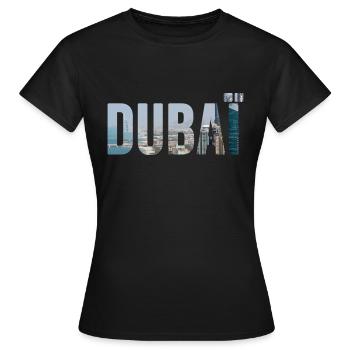 Dubaï - T-shirt Femme - noir - Devant - AI Model Female 172 dark (172cm)