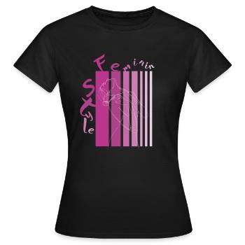 Feminin Style - Frauen T-Shirt - Schwarz - Vorne - AI Model Female 172 dark (172cm)