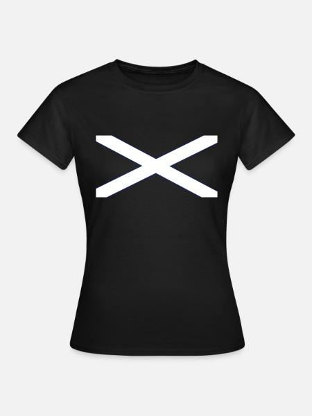 schottland fahne - Frauen T-Shirt - Schwarz
