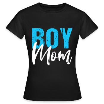 Boy Mom Sohn Mutter Mama - Frauen T-Shirt - Schwarz - Vorne - AI Model Female 172 dark (172cm)