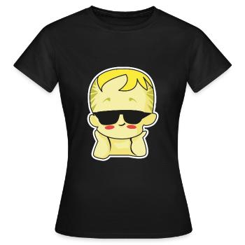 baby sunglasses blond - Frauen T-Shirt - Schwarz - Vorne - AI Model Female 172 dark (172cm)